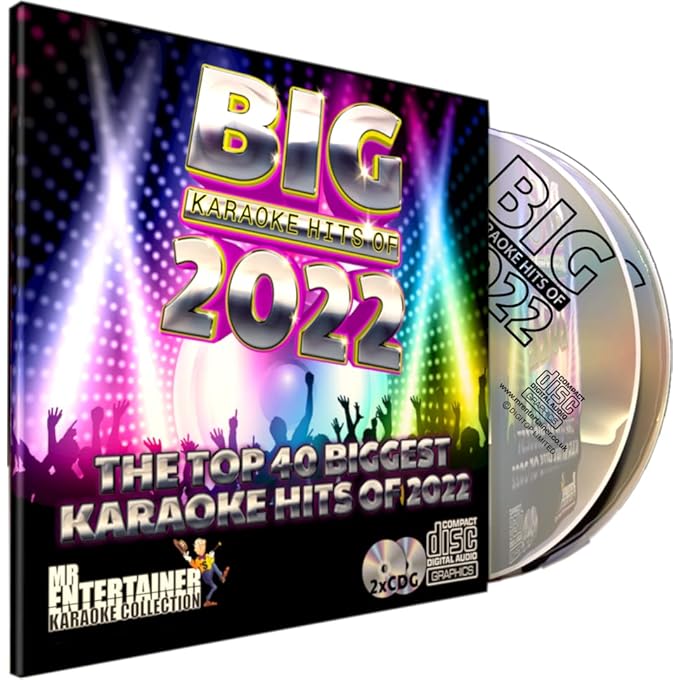 rayihni 2022 KARAOKE CHART HITS CDG DISC PACK. THE TOP 40 CHART POP SONGS OF 2022. MR ENTERTAINER BIG HITS - Image 1